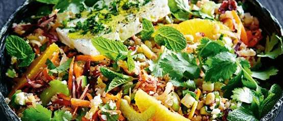 Barley and Raw Veg Power Salad